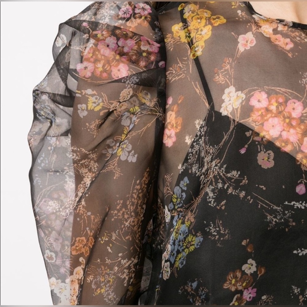 Cinq a Sept Sakura Erin Puff Sleeve Blouse/ Size Small - Picture 3 of 11
